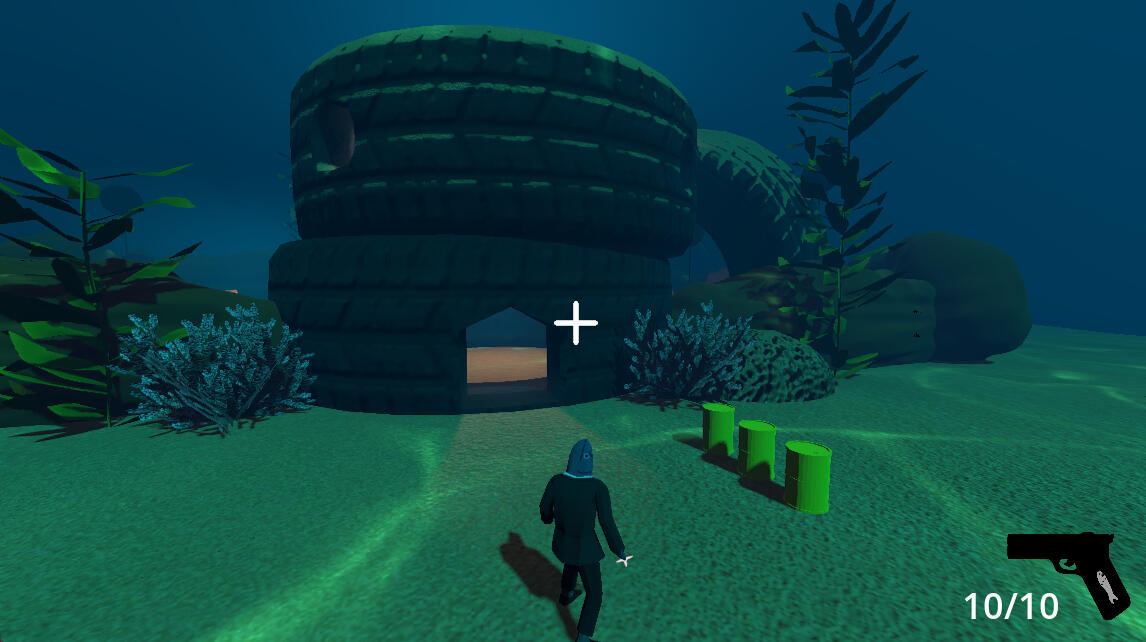 John Fish - 3rd Person Stealth Shooter in Godot