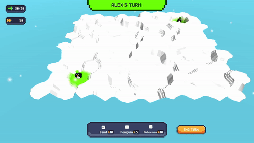 Penguin Wars - A game made in a team of 5 for a game jam. Unity Game Engine